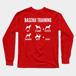 Basenji Training Basenji Dog Tricks Long Sleeve T-Shirt